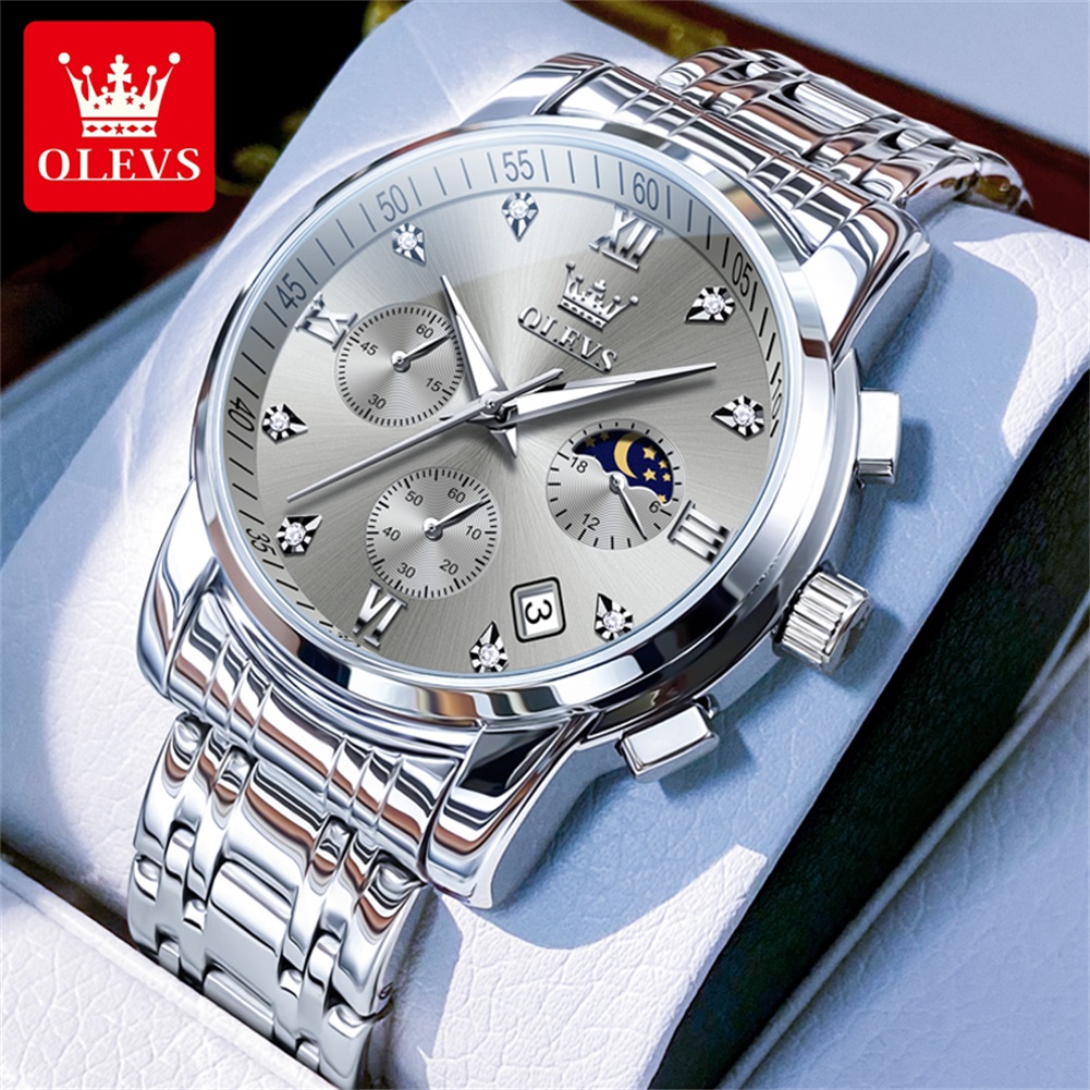 Luxury Watch Men - OLEVS 2858 Quartz Watch for Men