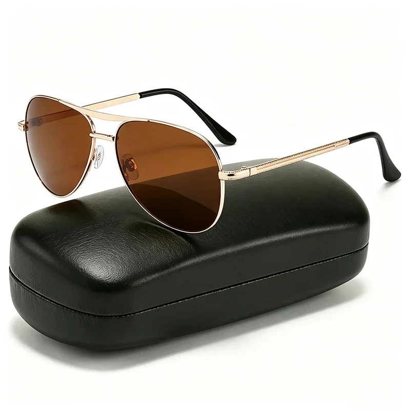 Sunglasses Uv400 - 1Pc Double Beam Polarized Sunglasses Men