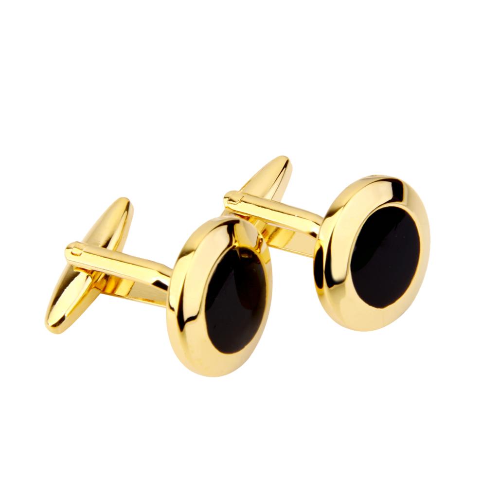 Luxury Gift Set - Men Cufflinks Luxury Set Gold Black