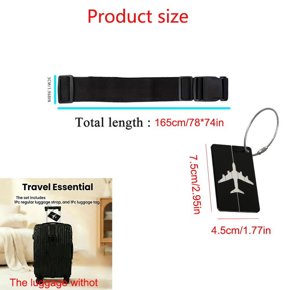 2-Piece Luggage Packing Strap  - Travel Luggage Set recension och pris