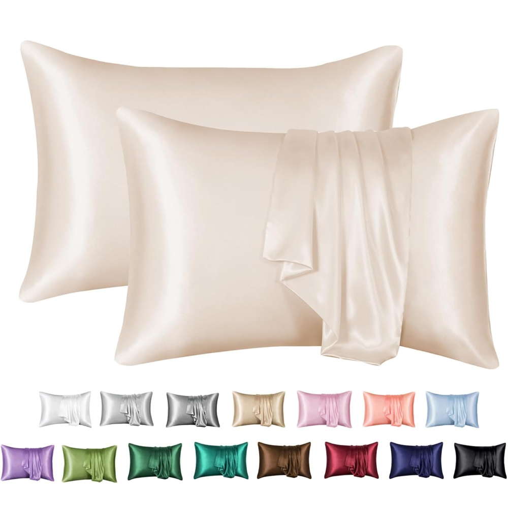 2 Pack Satin Pillowcase for Ha - Silk Pillowcase recension och pris