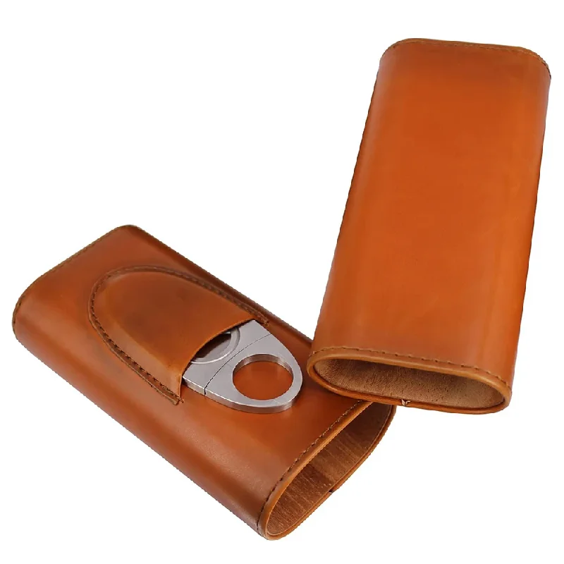 3-Finger Leather Case with Cig - Premium Cigar Case recension och pris