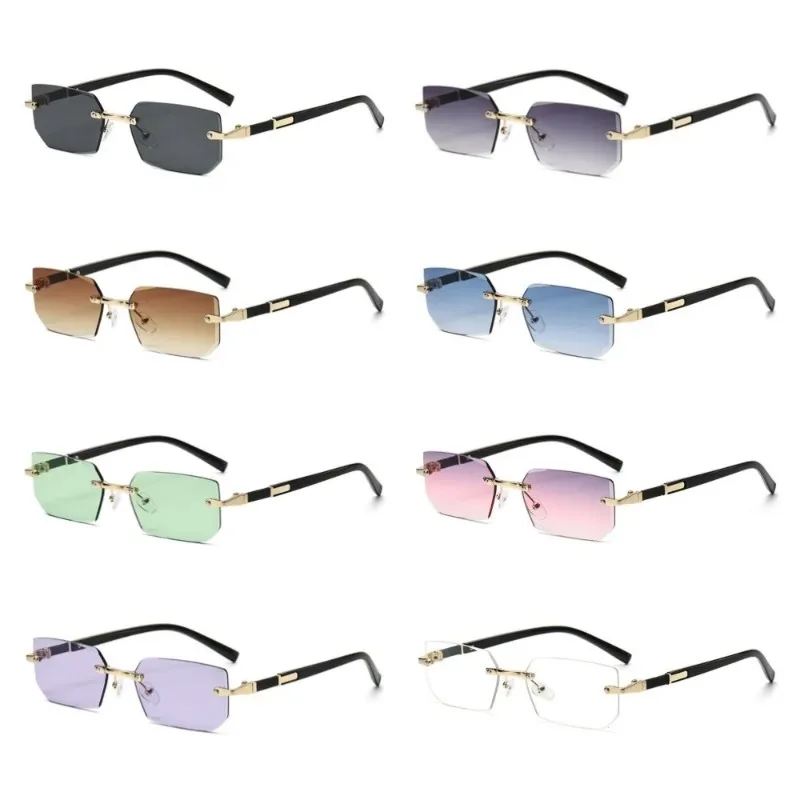 Trendy Rimless Sunglasses for  - Sunglasses Uv400 recension och pris