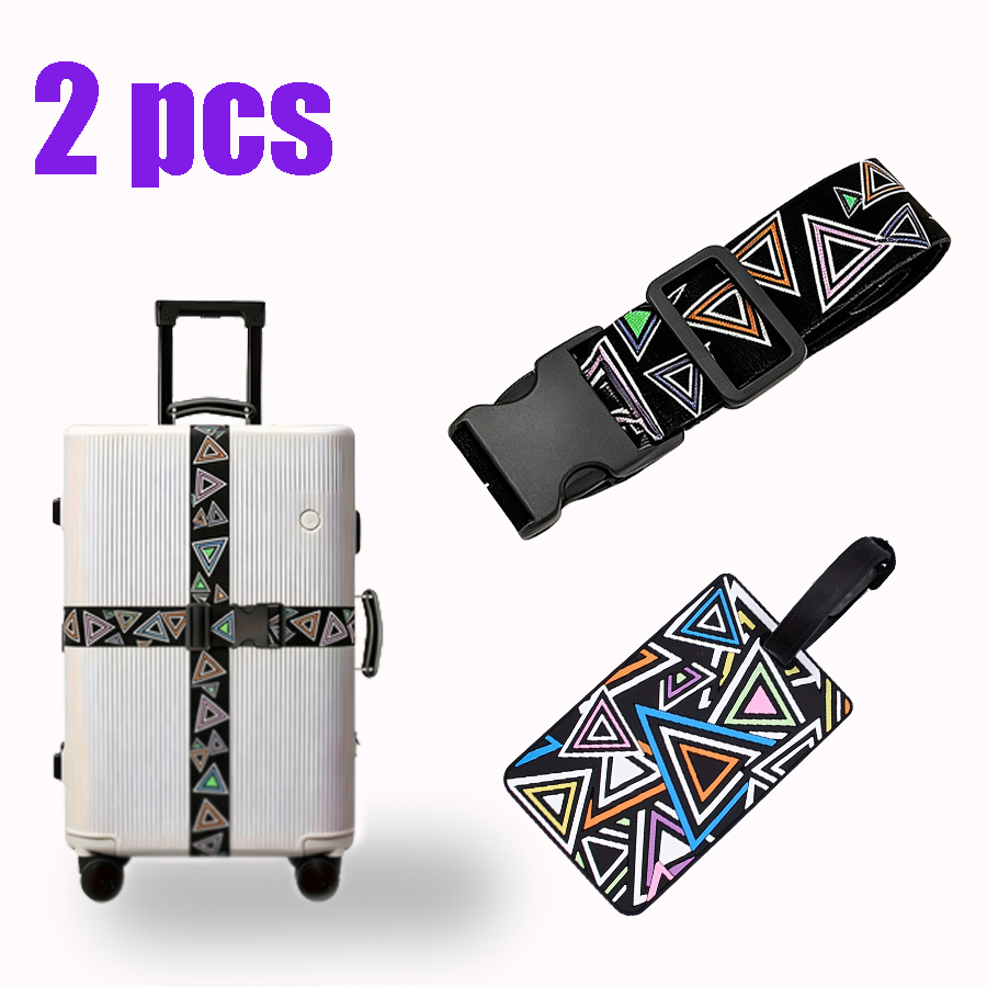 2-Piece Set of Luggage Straps  - Travel Luggage Set recension och pris