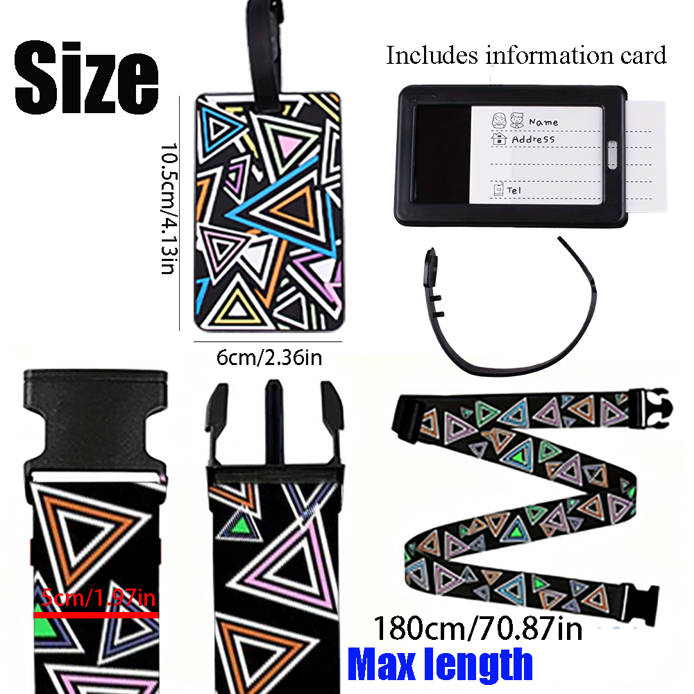 2-Piece Set of Luggage Straps  - Travel Luggage Set recension och pris