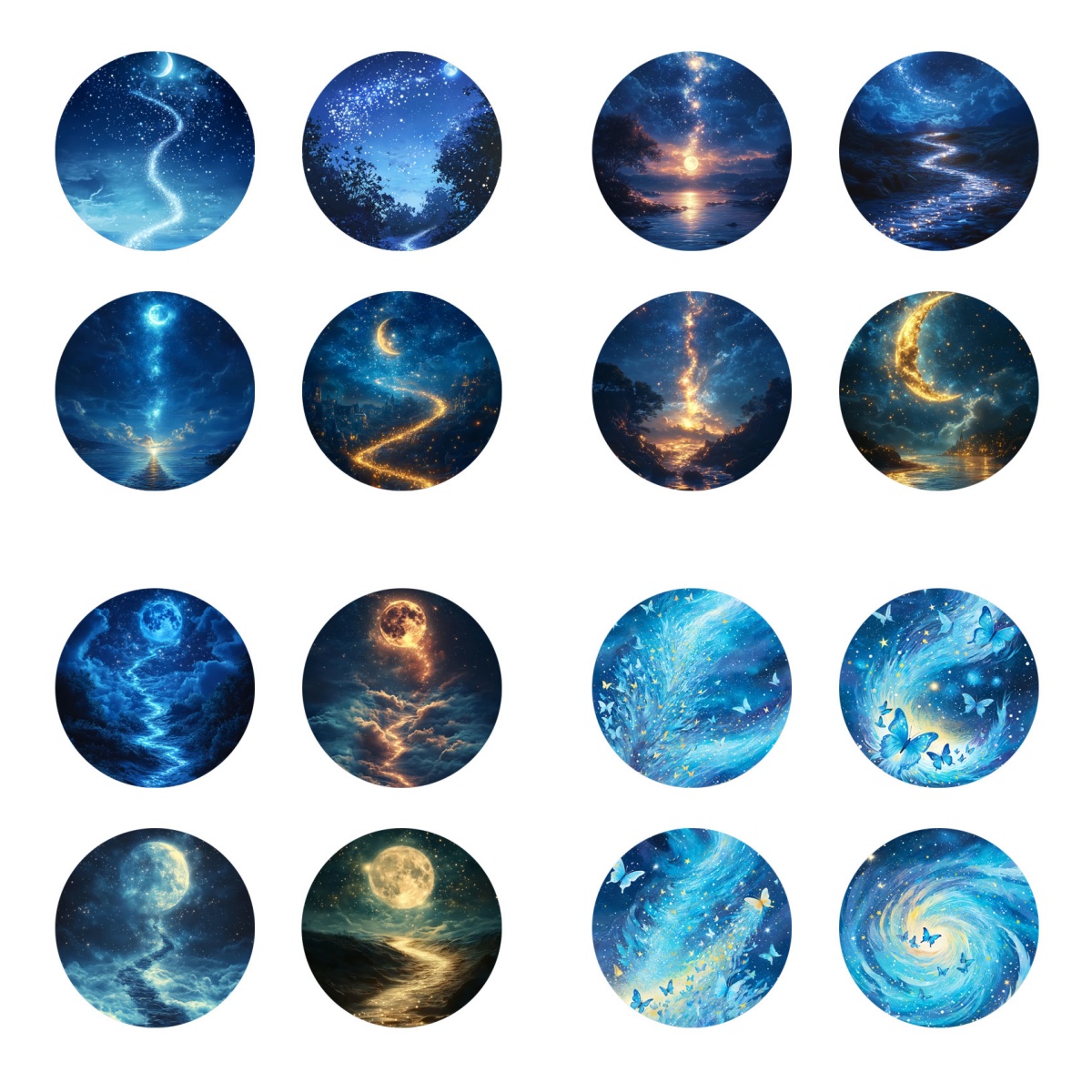 4-Piece Set of Colorful Starry - Marble Coaster Set recension och pris