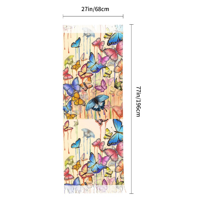 Retro Butterfly Winter Cashmer - Cashmere Scarf recension och pris
