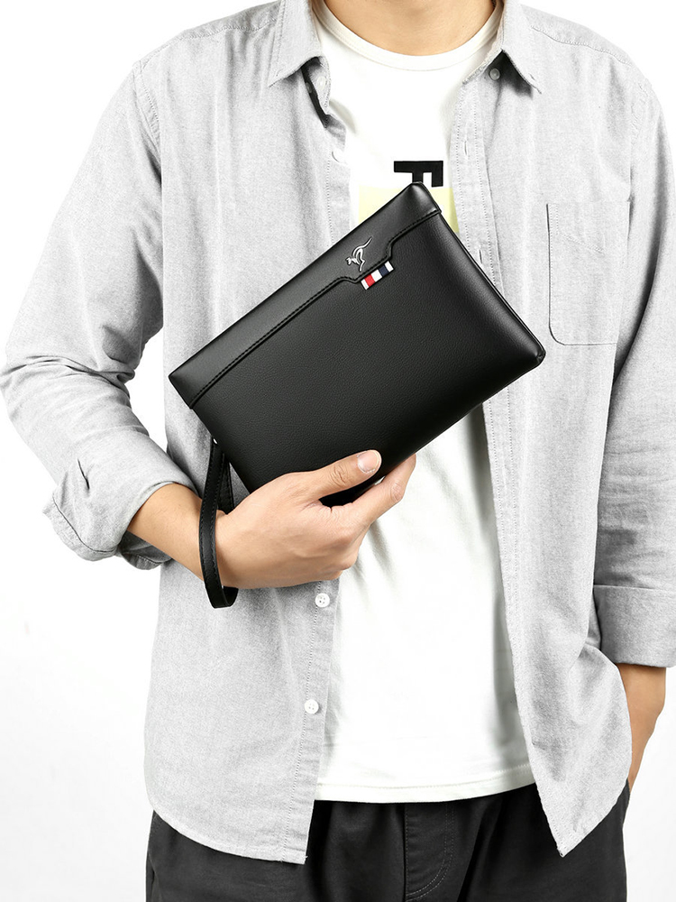 PU Leather Men's Clutch Bag Zi - Leather Wallet Men recension och pris