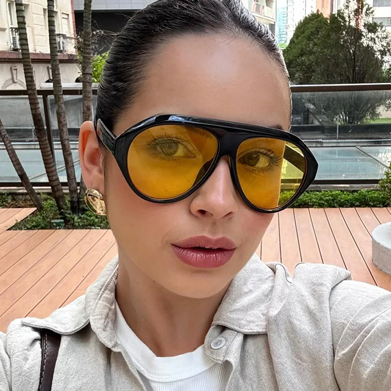 Fashion Oversized Pilot Sungla - Sunglasses Uv400 recension och pris
