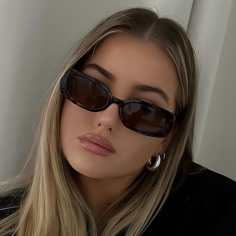 1pcs Light Luxury Rectangle Su - Sunglasses Uv400 recension och pris